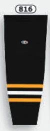 Athletic (AK) Knit Athletic Knit (AK) HS2100-816 2014 Pittsburgh Penguins Third Black Mesh Ice Hockey Socks