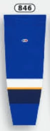 Athletic (AK) Knit Athletic Knit (AK) HS2100-846 2011 St. Louis Blues Royal Blue Mesh Ice Hockey Socks