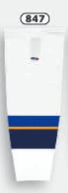 Athletic (AK) Knit Athletic Knit (AK) HS2100-847 2011 St. Louis Blues White Mesh Ice Hockey Socks