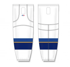 Athletic (AK) Knit Athletic Knit (AK) HS2100-847 2011 St. Louis Blues White Mesh Ice Hockey Socks