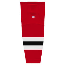 Athletic (AK) Knit Athletic Knit (AK) HS2100-866 2017 New Jersey Devils Red Mesh Ice Hockey Socks