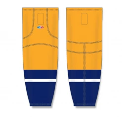 Athletic (AK) Knit Athletic Knit (AK) HS2100-873 2013 Nashville Predators Gold Mesh Ice Hockey Socks