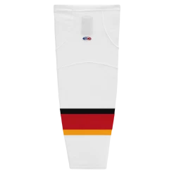 Athletic (AK) Knit Athletic Knit (AK) HS2100-882 2013 Calgary Flames White Mesh Ice Hockey Socks