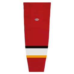 Athletic (AK) Knit Athletic Knit (AK) HS2100-883 2013 Calgary Flames Red Mesh Ice Hockey Socks