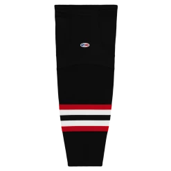 Athletic (AK) Knit Athletic Knit (AK) HS2100-936 2009 Ottawa Senators Third Black Mesh Ice Hockey Socks