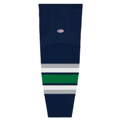 Athletic (AK) Knit Athletic Knit (AK) HS2100-943 Hartford Whalers Navy Mesh Ice Hockey Socks