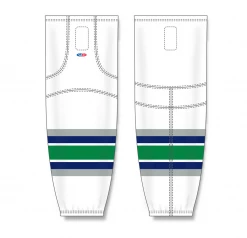 Athletic (AK) Knit Athletic Knit (AK) HS2100-944 Hartford Whalers White Mesh Ice Hockey Socks