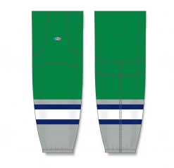 Athletic (AK) Knit Athletic Knit (AK) HS2100-945 Plymouth Whalers Kelly Green Mesh Ice Hockey Socks