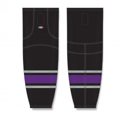 Athletic (AK) Knit Athletic Knit (AK) HS2100-951 1998 Los Angeles Kings Black Mesh Ice Hockey Socks