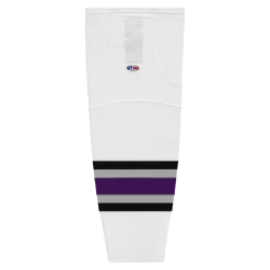 Athletic (AK) Knit Athletic Knit (AK) HS2100-952 1998 Los Angeles Kings White Mesh Ice Hockey Socks