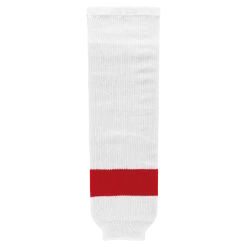 Athletic (AK) Knit Athletic Knit (AK) HS630-203 Detroit Red Wings White Knit Ice Hockey Socks