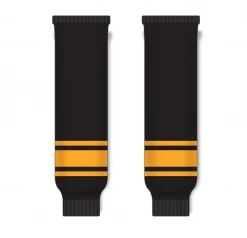 Athletic (AK) Knit Athletic Knit (AK) HS630-212 Black/Gold Knit Ice Hockey Socks