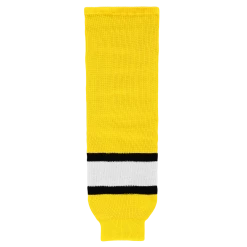 Athletic (AK) Knit Athletic Knit (AK) HS630-256 Maize/Black/White Knit Ice Hockey Socks