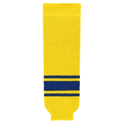 Athletic (AK) Knit Athletic Knit (AK) HS630-257 Maize/Royal Blue Knit Ice Hockey Socks