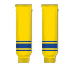 Athletic (AK) Knit Athletic Knit (AK) HS630-257 Maize/Royal Blue Knit Ice Hockey Socks