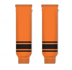 Athletic (AK) Knit Athletic Knit (AK) HS630-263 Orange/Black Knit Ice Hockey Socks