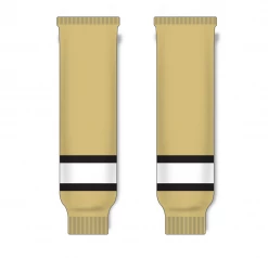 Athletic (AK) Knit Athletic Knit (AK) HS630-281 Vegas Gold/Black/White Knit Ice Hockey Socks