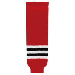 Athletic (AK) Knit Athletic Knit (AK) HS630-304 Chicago Blackhawks Red Knit Ice Hockey Socks