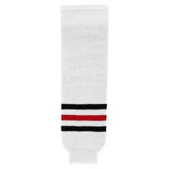 Athletic (AK) Knit Athletic Knit (AK) HS630-305 Chicago Blackhawks White Knit Ice Hockey Socks
