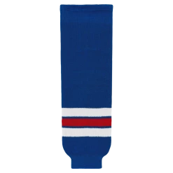 Athletic (AK) Knit Athletic Knit (AK) HS630-312 New York Rangers Royal Blue Knit Ice Hockey Socks