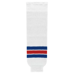 Athletic (AK) Knit Athletic Knit (AK) HS630-313 New York Rangers White Knit Ice Hockey Socks