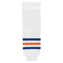 Athletic (AK) Knit Athletic Knit (AK) HS630-321 Edmonton Oilers White Knit Ice Hockey Socks