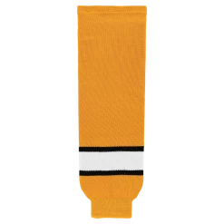 Athletic (AK) Knit Athletic Knit (AK) HS630-329 Gold/White/Black Knit Ice Hockey Socks