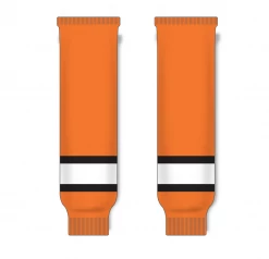 Athletic (AK) Knit Athletic Knit (AK) HS630-330 Orange/White/Black Knit Ice Hockey Socks