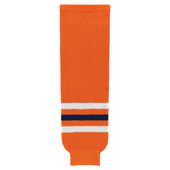 Athletic (AK) Knit Athletic Knit (AK) HS630-369 2017 Edmonton Oilers Orange Knit Ice Hockey Socks