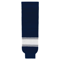 Athletic (AK) Knit Athletic Knit (AK) HS630-370 2002 Edmonton Oilers Third Navy Knit Ice Hockey Socks