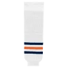 Athletic (AK) Knit Athletic Knit (AK) HS630-371 2017 Edmonton Oilers White Knit Ice Hockey Socks