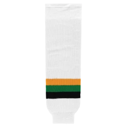 Athletic (AK) Knit Athletic Knit (AK) HS630-407 Minnesota North Stars White With Black Stripe Knit Ice Hockey Socks