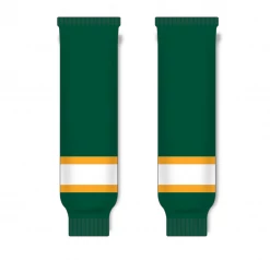 Athletic (AK) Knit Athletic Knit (AK) HS630-439 Dark Green/Gold/White Knit Ice Hockey Socks