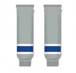 Athletic (AK) Knit Athletic Knit (AK) HS630-450 Grey/Royal Blue/White Knit Ice Hockey Socks