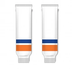Athletic (AK) Knit Athletic Knit (AK) HS630-491 2010 New York Islanders White Knit Ice Hockey Socks