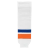 Athletic (AK) Knit Athletic Knit (AK) HS630-491 2010 New York Islanders White Knit Ice Hockey Socks