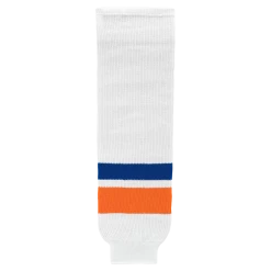 Athletic (AK) Knit Athletic Knit (AK) HS630-491 2010 New York Islanders White Knit Ice Hockey Socks