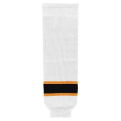 Athletic (AK) Knit Athletic Knit (AK) HS630-499 2007 Boston Bruins White Knit Ice Hockey Socks