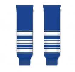 Athletic (AK) Knit Athletic Knit (AK) HS630-504 New Toronto Maple Leafs Royal Blue Knit Ice Hockey Socks