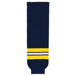 Athletic (AK) Knit Athletic Knit (AK) HS630-589 2011 University Of Michigan Wolverines Navy Knit Ice Hockey Socks