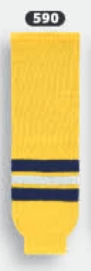 Athletic (AK) Knit Athletic Knit (AK) HS630-590 2011 University Of Michigan Wolverines Maize Knit Ice Hockey Socks