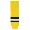 Athletic (AK) Knit Athletic Knit (AK) HS630-590 2011 University Of Michigan Wolverines Maize Knit Ice Hockey Socks