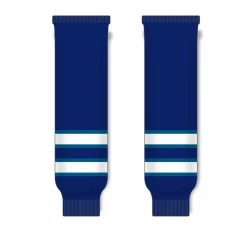 Athletic (AK) Knit Athletic Knit (AK) HS630-595 2011 Winnipeg Jets Navy Knit Ice Hockey Socks
