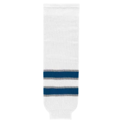 Athletic (AK) Knit Athletic Knit (AK) HS630-596 2011 Winnipeg Jets White Knit Ice Hockey Socks