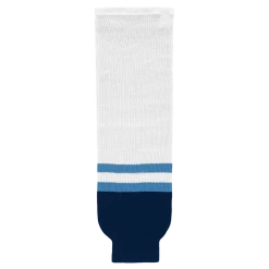 Athletic (AK) Knit Athletic Knit (AK) HS630-667 2010 Florida Panthers Third White Knit Ice Hockey Socks