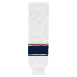 Athletic (AK) Knit Athletic Knit (AK) HS630-689 2017 Columbus Blue Jackets White Knit Ice Hockey Socks