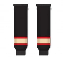 Athletic (AK) Knit Athletic Knit (AK) HS630-715 Chicago Blackhawks Winter Classic Black Knit Ice Hockey Socks