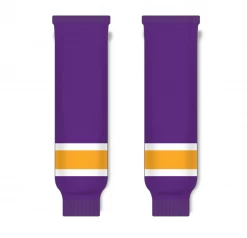 Athletic (AK) Knit Athletic Knit (AK) HS630-751 Vintage Los Angeles Kings Purple Knit Ice Hockey Socks