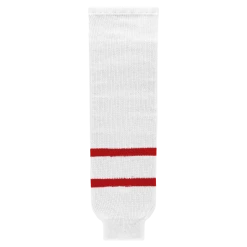 Athletic (AK) Knit Athletic Knit (AK) HS630-803 2010 Team Canada White Knit Ice Hockey Socks