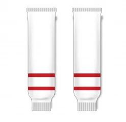 Athletic (AK) Knit Athletic Knit (AK) HS630-803 2010 Team Canada White Knit Ice Hockey Socks